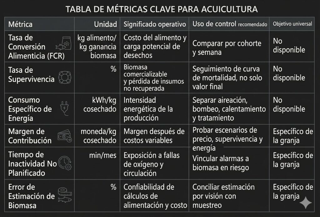 Cosechar más no significa que quede más: el cultivo de camarones debe considerar el índice de conversión alimenticia (FCR), la tasa de supervivencia y el costo energético